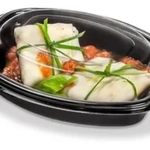 bandeja con tapa para sushi bandex