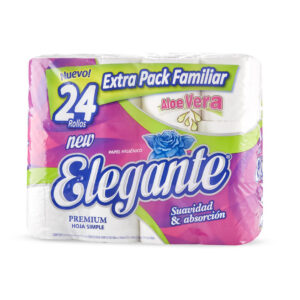 papel higienico elegante 24 rollos x30 mts