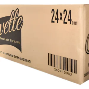 servilleta 24x24 linea negra